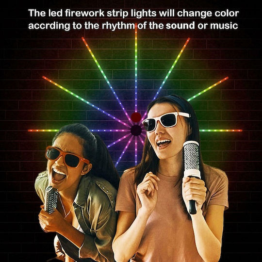 Factory Ταινία LED USB 5V RGB Φως 5m Τύπου SMD5050 με Τροφοδοτικό & Τηλεχειριστήριο