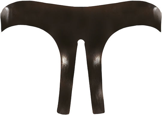 LateX Crotchless Latex String Unterwäsche Latex Schwarz