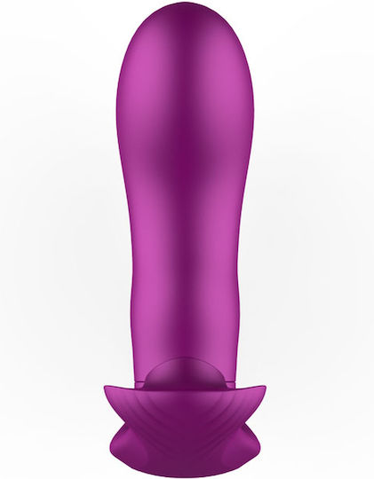 Boss Of Toys Vibrator G-Spot Tongue Triple Stimulator 12cm Purple