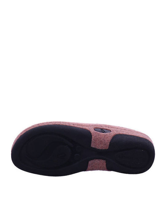 Lauren Anatomical Woolen Women's Slippers Pink