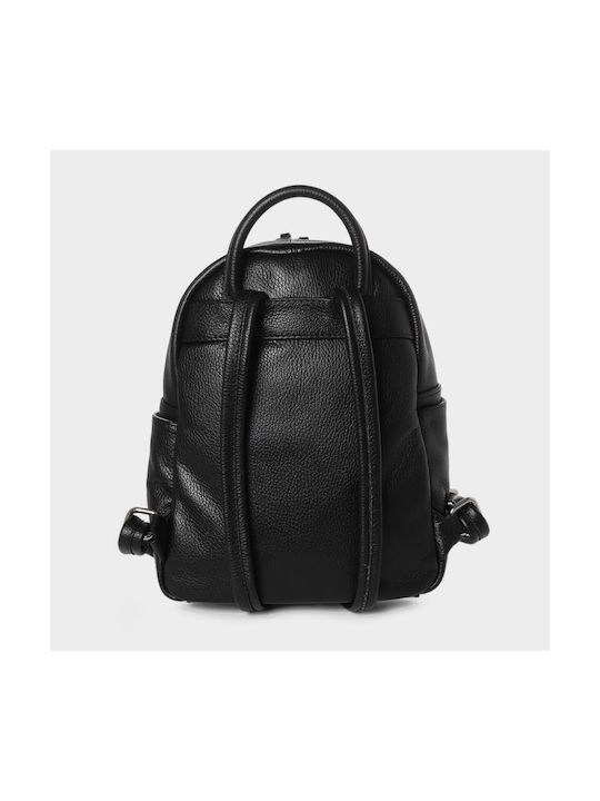 Pierre Cardin Dollaro 55064 Men's Leather Backpack Black