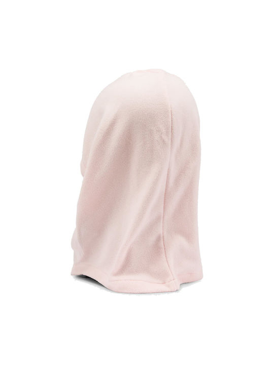 Travelin Hood Thingy Full Face Fleece Beanie in Pink color