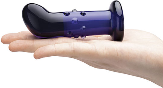 Glas Anal Vibrator with Wireless Functionality Blue