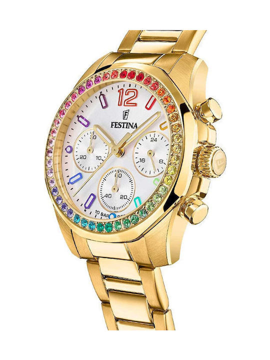 Festina Boyfriend Кварцов Часовник с Метална Верижка