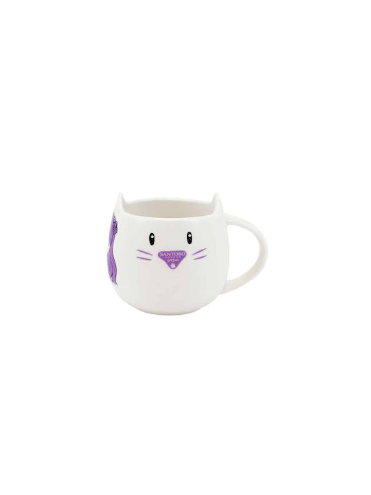 Santoro Smitten Kitten Tasse aus Porzellan Weiß 2Stück