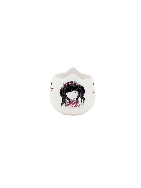 Santoro Ruby Wild Κούπα από Πορσελάνη Λευκή 2τμχ