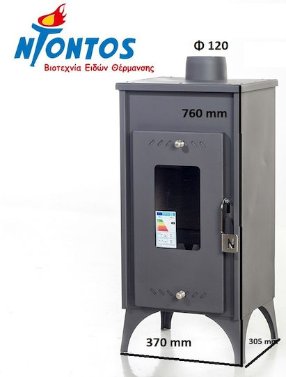 Ntontos Мини Стомана Печка на дърва 8.5кВт