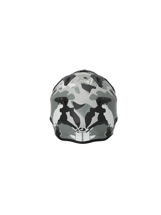 Acerbis Aria Matt Camo/Brown Motorcycle Helmet Jet 1050gr with Sunvisor
