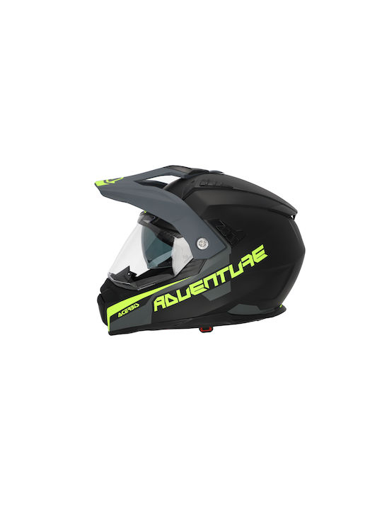 Acerbis Flip FS-606 Black/Grey Motorcycle Helmet On-Off ECE 22.06
