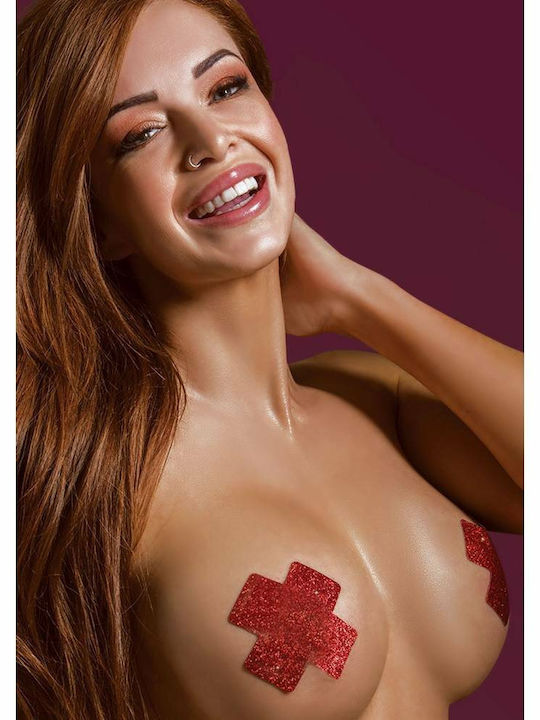 Taboom Nipple X Covers Red Taboom Nipple X Covers Red