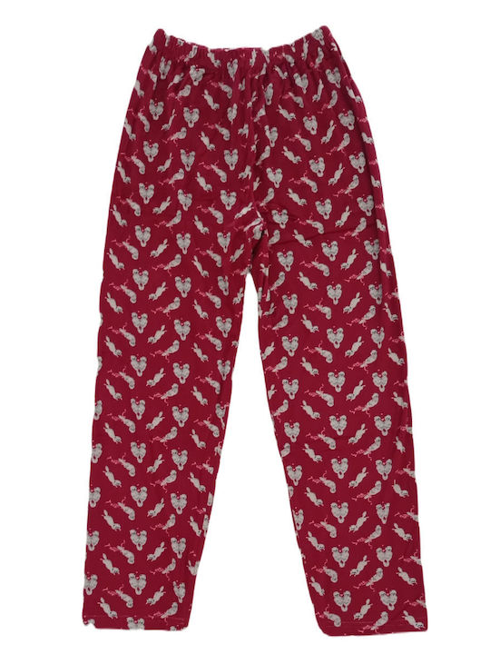 Velvet Women's Pajamas Lovelx Bordeaux F-1265