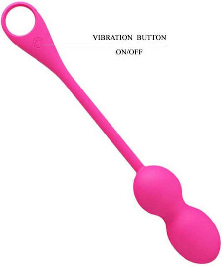 Pretty Love Elvira App Control Vibrating Kegel Balls Ασύρματες Κολπικές Μπάλες με Δόνηση Φούξια
