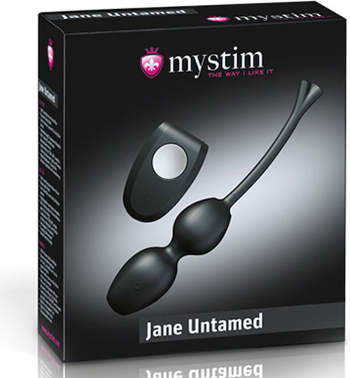 Mystim Jane Untamed Fără fir Bile vaginale cu vibrație Negre