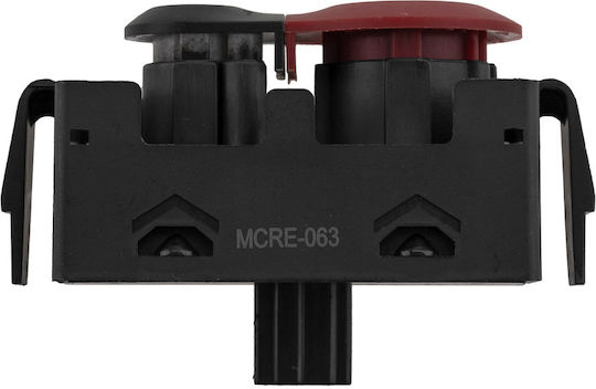 NTY Car Hazard Switch for Renault Kangoo III 6pin Black