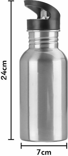 Koupakoupa Spiderman Kids Water Bottle Spiderman Stainless Steel with Straw 600ml