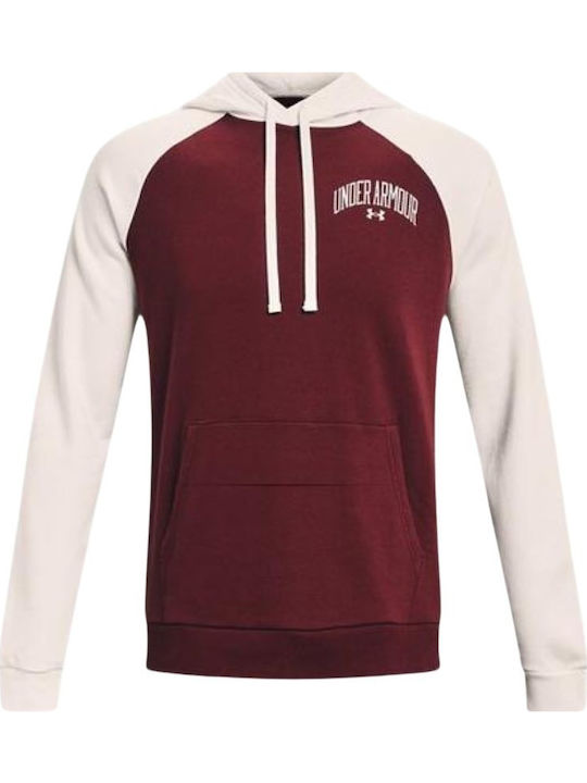 Rival WM Colorblock Sweatshirt mit Kapuze Red/Beige