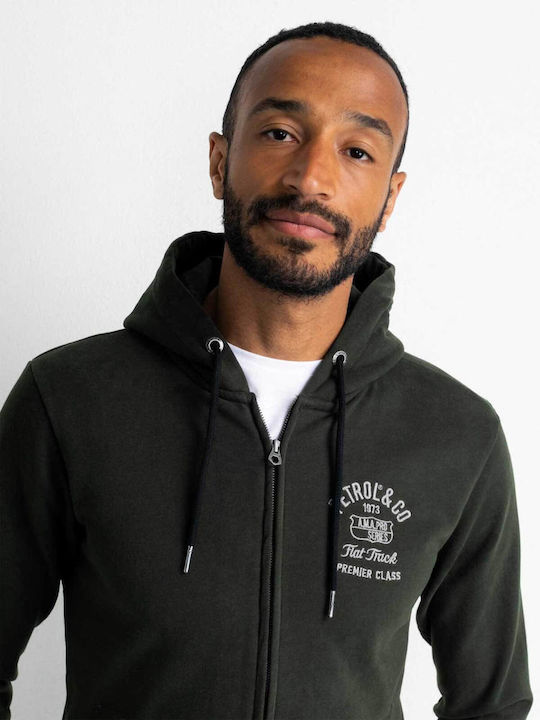 Hooded Cardigan Khaki