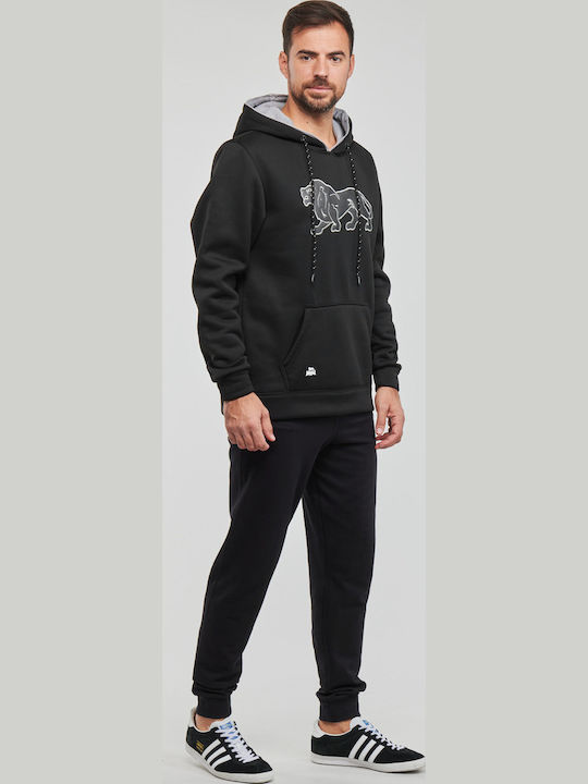 Ashgrove Sweatshirt mit Kapuze Schwarz