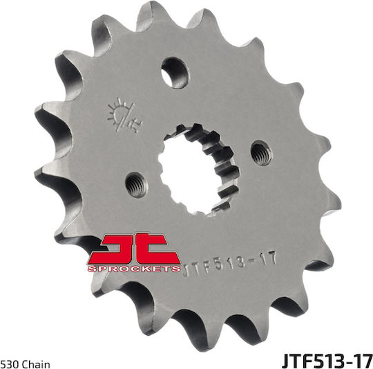 JT Sprockets Front Sprocket 17 Teeth for Suzuki GSX-R 1000 for Yamaha FZ6 Fazer