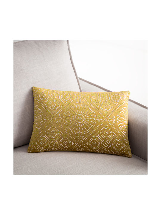 Gofis Home Decorative Pillow Case Cressida 139 from Velvet 37 Champagne 30x45cm.