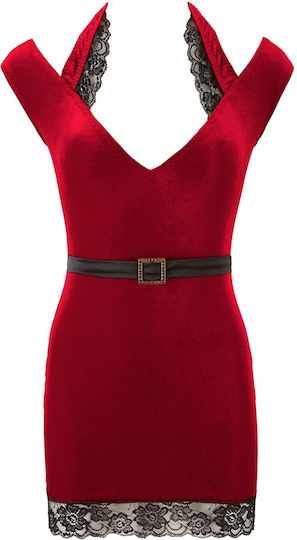 Cottelli Collection Velvet Dress Red