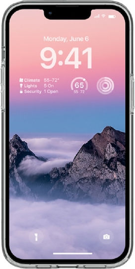 Crong Slim 0.8mm Back Cover Σιλικόνης 0.8mm Διάφανο (iPhone 14 Plus)