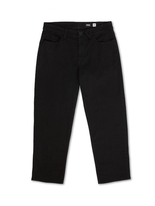 Modown Men's Jeans Pants with Relaxed Tapered Fit Black