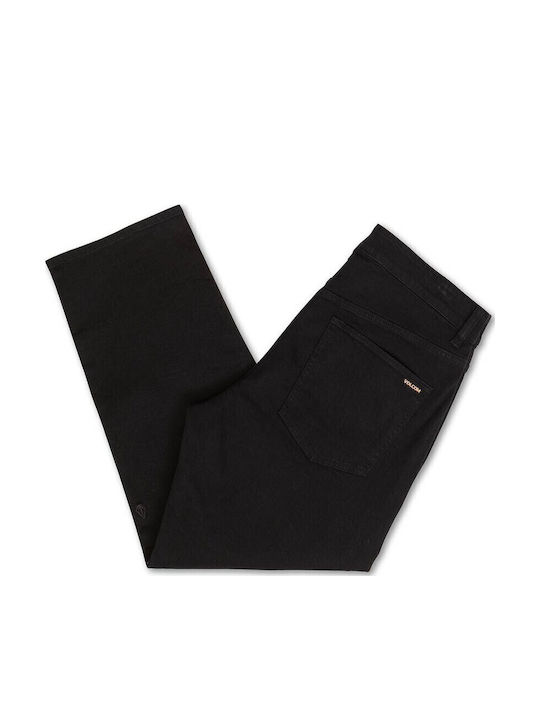 Modown Men's Jeans Pants with Relaxed Tapered Fit Black