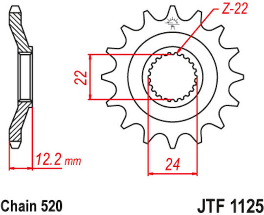 JT Sprockets Front Sprocket 17 Teeth for Aprilia Pegaso 600 1990-1992