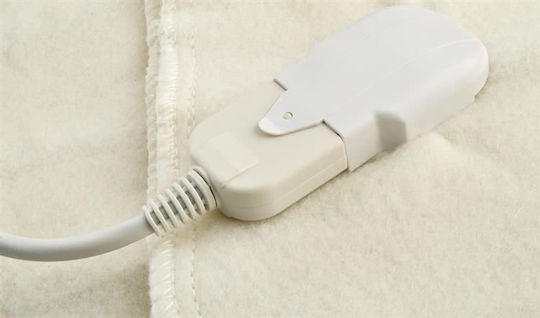 2901804 Single Electric Blanket White 65W 80x190cm