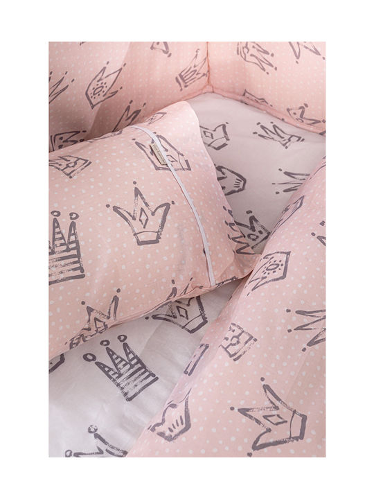 Guy Laroche Majesty Seturi de cearșafuri pentru bebeluși Pentru Patut Bumbac Roz 115x170buc 3buc