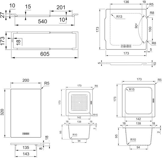 Franke All-In Kit 2 Premium Πολύχρωμο 6τμχ
