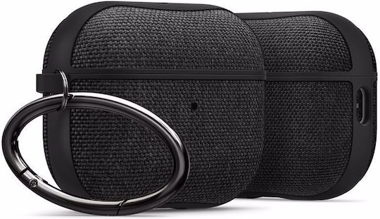 Spigen Urban Fit Case Silicone with Hook in Black color for Apple AirPods Pro 2