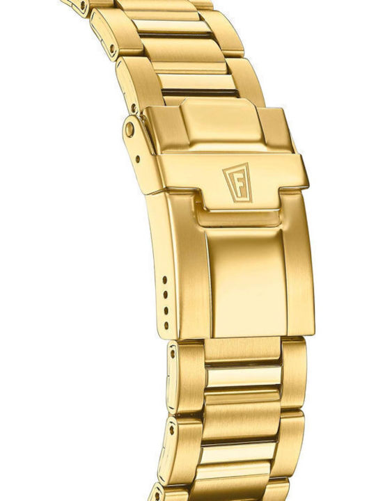 Festina Men's Watch 45mm Chronograph Battery with Gold Metal Bracelet