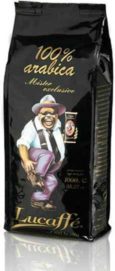 Lucaffe Καφές Espresso Arabica Mr. Exclusive σε Κόκκους 1kg