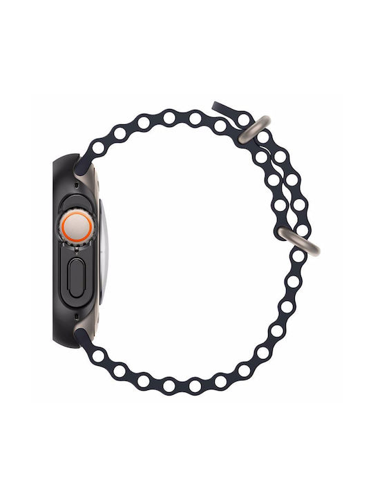 Spigen Thin Fit Plastic Case in Black color for Apple Watch Ultra 49mm