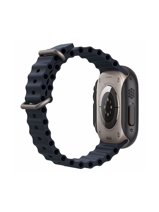 Spigen Thin Fit Plastic Case in Black color for Apple Watch Ultra 49mm