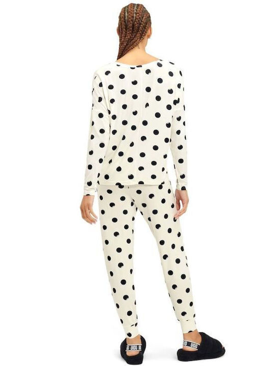 Ugg Australia Winter Women's Pyjama Set White Birgit