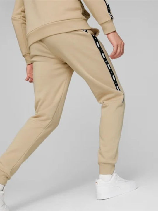 Puma Essentials Men's Sweatpants with Rubber Beige