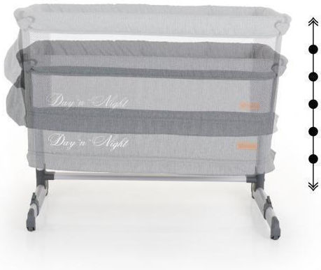 Cangaroo Cradle Day N Night with Wheels Gray