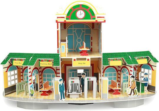 Fiesta Crafts Paper Construction Toy Train Station