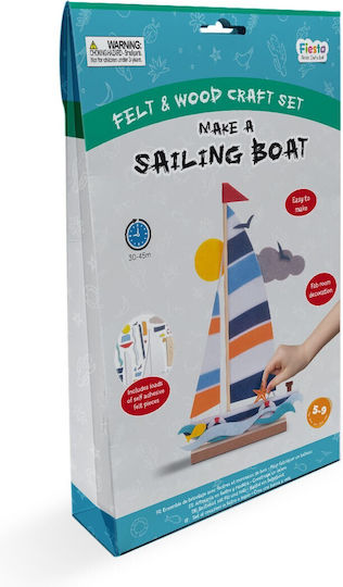 Fiesta Crafts Wooden Construction Toy Boat