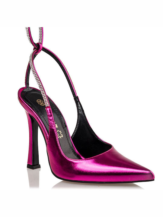 Envie Shoes Pointed Toe Stiletto Fuchsia High Heels