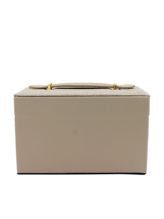 Κουτί Κοσμημάτων Βελούδινο Μπεζ 13x23x13.5cm Κουτί Κοσμημάτων Βελούδινο Μπεζ 13x23x13.5cm