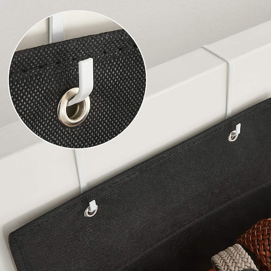 Songmics Fabric Hanging Storage Case for Underwear in Black Color 33.5x12x100cm 1pcs