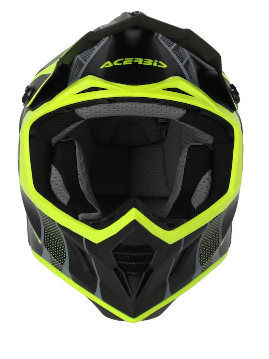 Acerbis X-Track Motocross Helmet ECE 22.06 Black/Fluo Yellow 25032.457