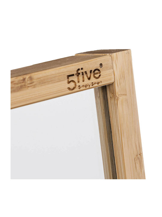 5Five Floor Mirror with Beige Wooden Frame 160x41cm
