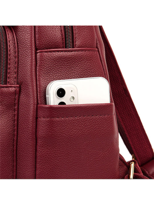 Women's Bag Backpack Burgundy