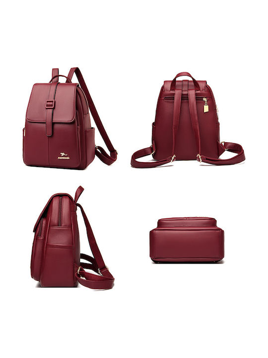 Women's Bag Backpack Burgundy