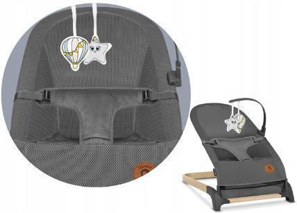Lionelo Manual Baby Relax June Air Gray Graphite for Child up to 9kg